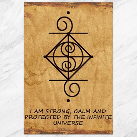 I Am Strong, Calm  And Protected By The Infinite Universe Canvas 24  x 36  from ArtsNow.com 23.35 x34.74  Canvas - 1