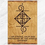 I Am Strong, Calm  And Protected By The Infinite Universe Canvas 24  x 36 