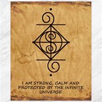 I Am Strong, Calm  And Protected By The Infinite Universe Canvas 11  x 14 