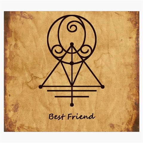 Best Friend Roll Up Canvas Pencil Holder (S) from ArtsNow.com Front
