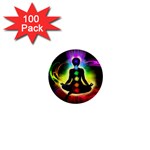 Chakra Design 1  Mini Buttons (100 pack) 