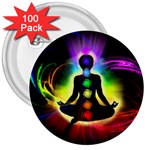 Chakra Design 3  Buttons (100 pack) 