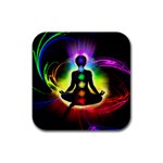 Chakra Design Rubber Square Coaster (4 pack) 