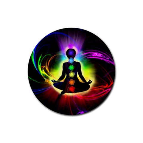Chakra Design Rubber Coaster (Round)  from ArtsNow.com Front