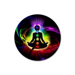 Chakra Design Rubber Coaster (Round) 