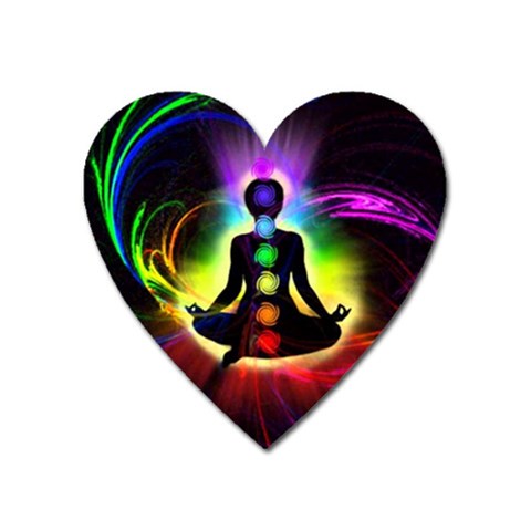 Chakra Design Heart Magnet from ArtsNow.com Front
