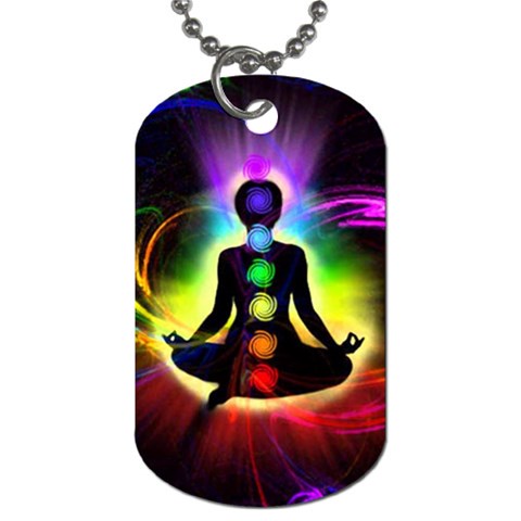 Chakra Design Dog Tag (Two Sides) from ArtsNow.com Front