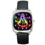 Chakra Design Square Metal Watch