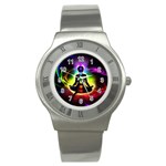 Chakra Design Stainless Steel Watch