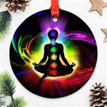 Chakra Design Round Ornament (Two Sides)
