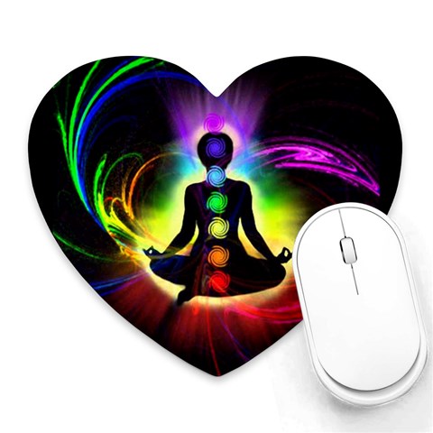 Chakra Design Heart Mousepads from ArtsNow.com Front