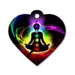Chakra Design Dog Tag Heart (Two Sides)
