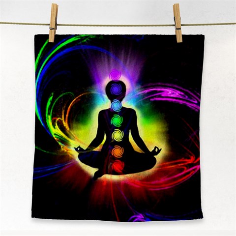 Chakra Design Face Towel from ArtsNow.com Front
