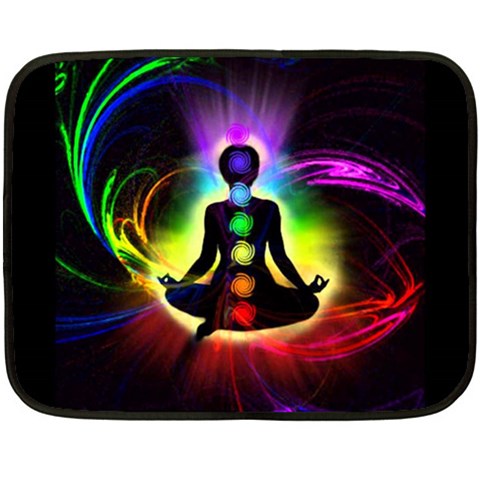 Chakra Design Fleece Blanket (Mini) from ArtsNow.com 35 x27  Blanket