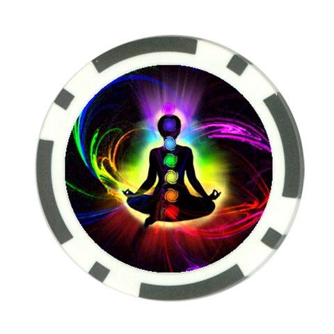 Chakra Design Poker Chip Card Guard (10 pack) from ArtsNow.com Front