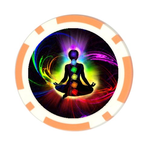 Chakra Design Poker Chip Card Guard (10 pack) from ArtsNow.com Front