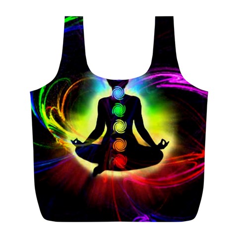 Chakra Design Full Print Recycle Bag (L) from ArtsNow.com Front