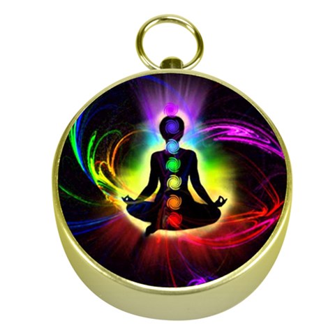 Chakra Design Gold Compasses from ArtsNow.com Front