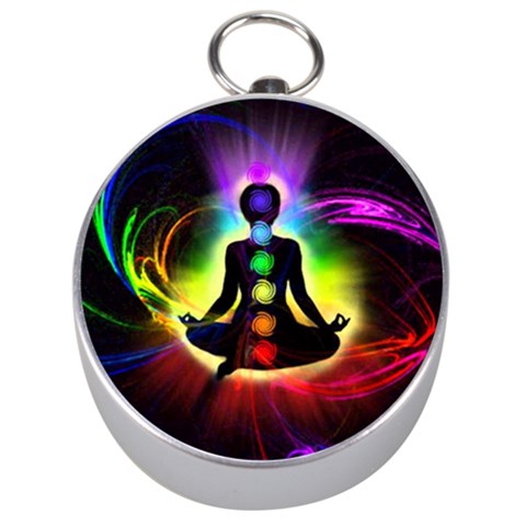 Chakra Design Silver Compasses from ArtsNow.com Front
