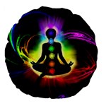 Chakra Design Large 18  Premium Flano Round Cushions