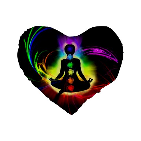 Chakra Design Standard 16  Premium Flano Heart Shape Cushions from ArtsNow.com Front
