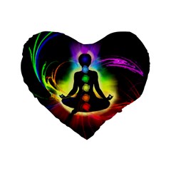 Chakra Design Standard 16  Premium Flano Heart Shape Cushions from ArtsNow.com Front