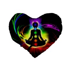 Chakra Design Standard 16  Premium Flano Heart Shape Cushions from ArtsNow.com Back