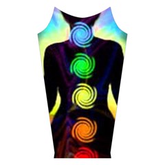 Chakra Design Velvet Long Sleeve Shoulder Cutout Dress from ArtsNow.com Left Sleeve