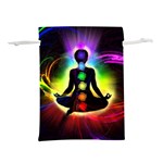 Chakra Design Lightweight Drawstring Pouch (L)