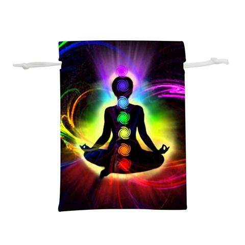 Chakra Design Lightweight Drawstring Pouch (L) from ArtsNow.com Back