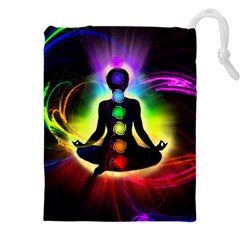 Chakra Design Drawstring Pouch (5XL) from ArtsNow.com Front