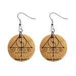 Only Good Shall Enter This House Mini Button Earrings