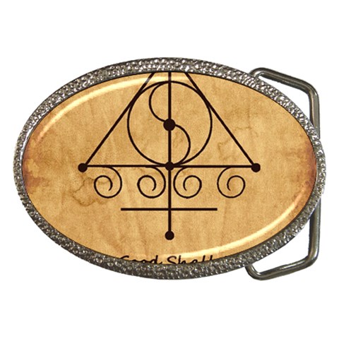 Only Good Shall Enter This House Belt Buckles from ArtsNow.com Front