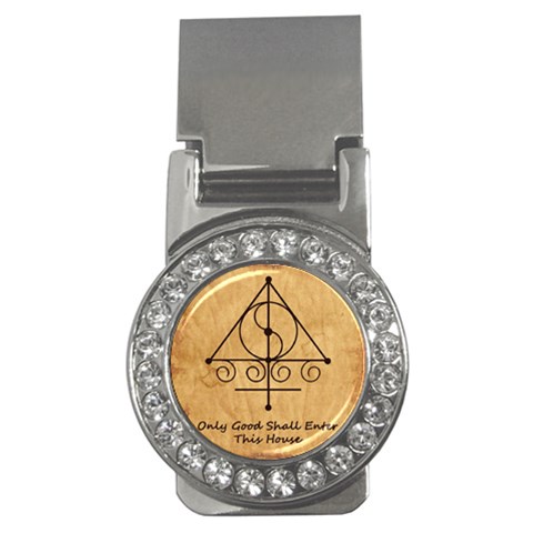 Only Good Shall Enter This House Money Clips (CZ)  from ArtsNow.com Front