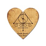 Only Good Shall Enter This House Heart Magnet