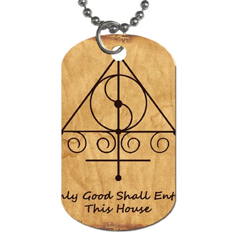Only Good Shall Enter This House Dog Tag (One Side) from ArtsNow.com Front