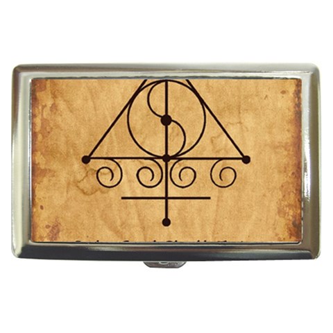 Only Good Shall Enter This House Cigarette Money Case from ArtsNow.com Front