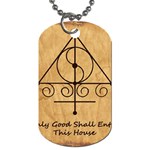 Only Good Shall Enter This House Dog Tag (Two Sides)