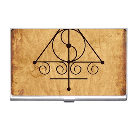 Only Good Shall Enter This House Business Card Holder from ArtsNow.com Front