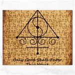 Only Good Shall Enter This House Rectangular Jigsaw Puzzl
