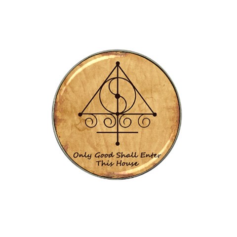Only Good Shall Enter This House Hat Clip Ball Marker (10 pack) from ArtsNow.com Front