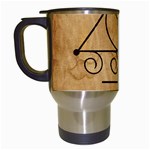 Only Good Shall Enter This House Travel Mugs (White)
