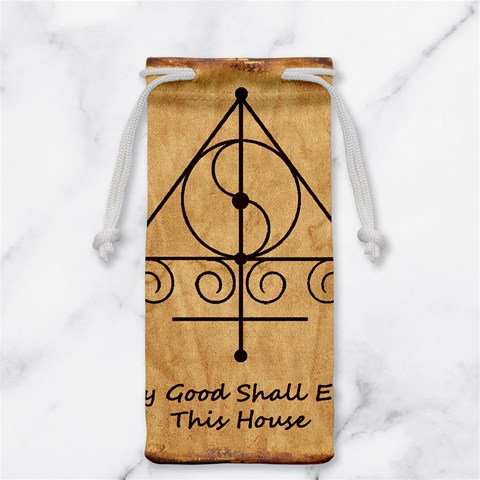 Only Good Shall Enter This House Jewelry Bag from ArtsNow.com Front