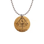 Only Good Shall Enter This House 1  Button Necklace