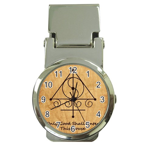 Only Good Shall Enter This House Money Clip Watches from ArtsNow.com Front