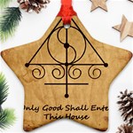 Only Good Shall Enter This House Star Ornament (Two Sides)