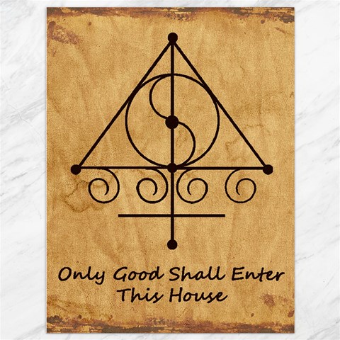 Only Good Shall Enter This House Canvas 36  x 48  from ArtsNow.com 35.26 x46.15  Canvas - 1