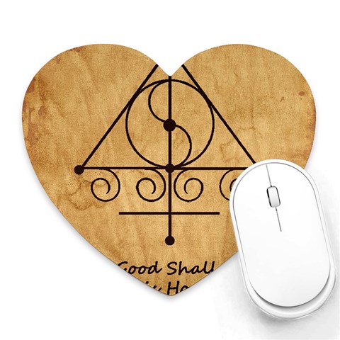 Only Good Shall Enter This House Heart Mousepads from ArtsNow.com Front