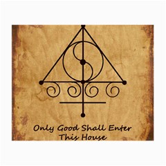 Only Good Shall Enter This House Small Glasses Cloth (2 Sides) from ArtsNow.com Back