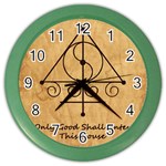 Only Good Shall Enter This House Color Wall Clock